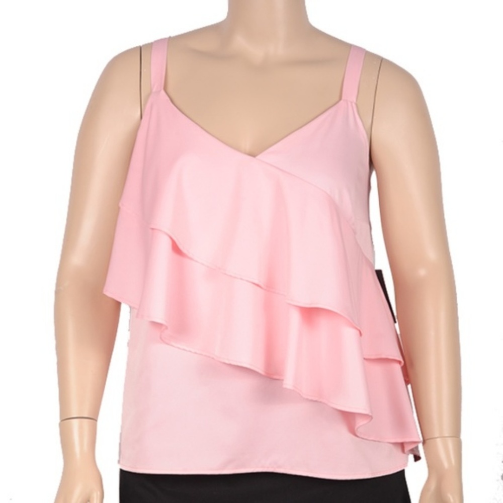 Eloquii Tiered Tank Top - Picture 3 of 6